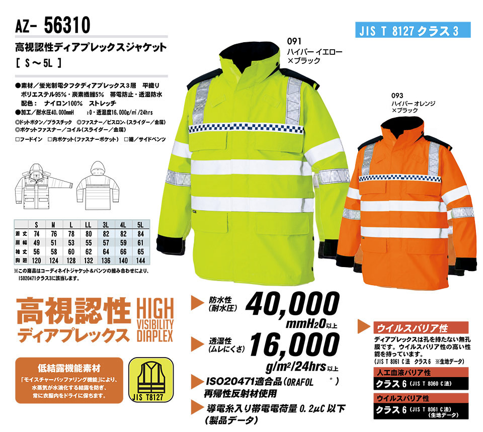 AITOZ(�A�C�g�X) ��ƕ��@(�I�[���V�[�Y��)���C���E�F�A�@AZ-56310/�����F���f�B�A�v���b�N�X�W���P�b�g