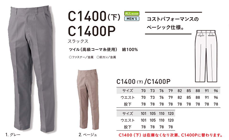 �A���g�R�[�|���[�V�����̍�ƕ�(�H�E�~)�^�t���[�L���O�@C1400(��)-C1400P/�X���b�N�X