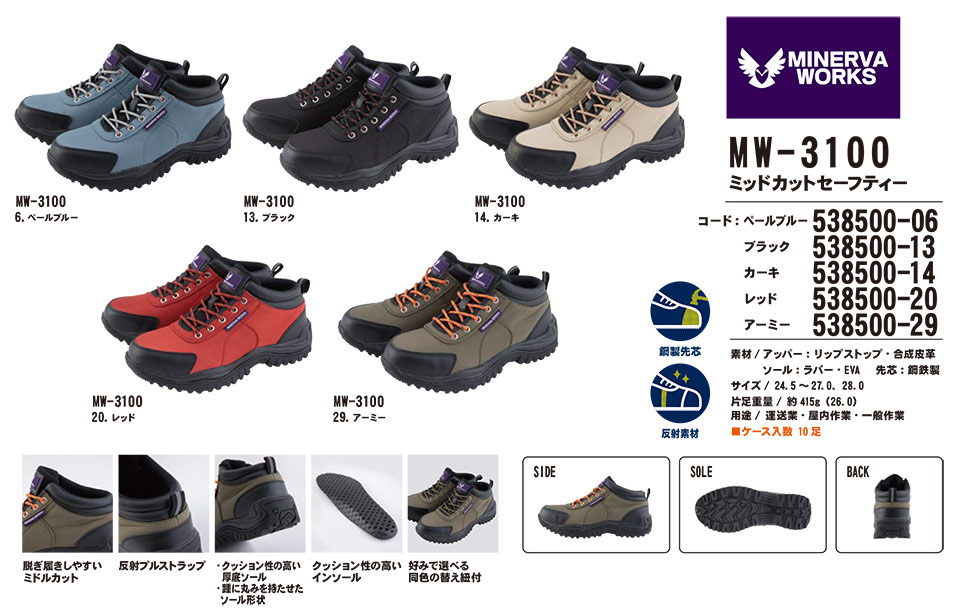 �R�[�R�X �yCO-COS�z�@�I�[���V�[�Y���p��ƌC (WORK GEAR) MW-3100/�~�b�h�J�b�g�Z�[�t�e�B