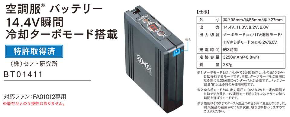 ���d���̍�ƕ�(�t�E��)�󒲕��I�v�V�����p�[�c�@BT01411/�󒲕��@�o�b�e���[�@14.4V�u�ԗ�p�^�[�{���[�h����