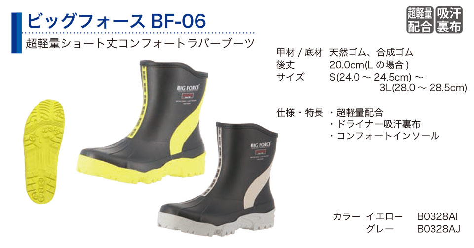 弘進ゴム株式会社 (KOHSHIN) 長靴(ゴム・その他)/ビッグフォースBF-06 弘進ゴム株式会社 (KOHSHIN) 長靴(ゴム・その他)/ビッグフォースBF-06