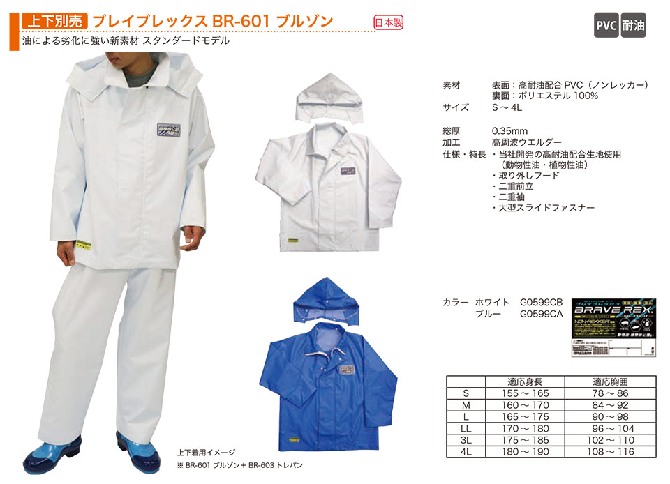 �O�i�S��������Ё@(KOHSHIN)�@�r�j���E�S���E�E���^�����H(PVC�ERUBBER�EPU WEAR)/�u���C�u���b�N�XBR-601�u���]��(�㉺�ʔ�)