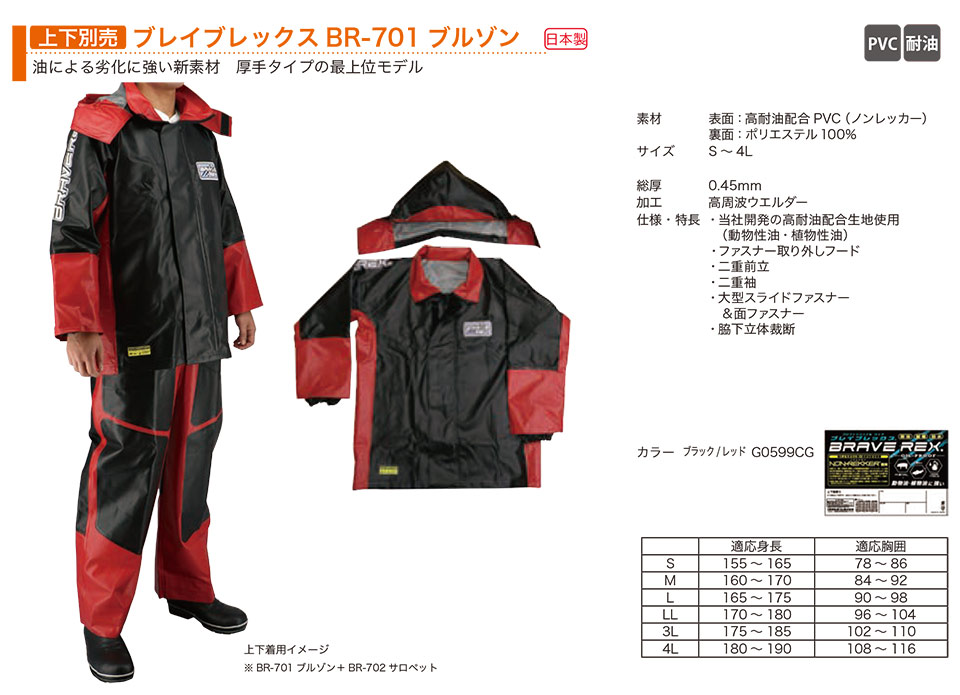 �O�i�S��������Ё@(KOHSHIN)�@�r�j���E�S���E�E���^�����H(PVC�ERUBBER�EPU WEAR)/�u���C�u���b�N�XBR-701�u���]��(�㉺�ʔ�)