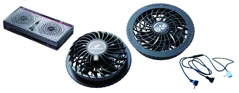 KURODARUMA (クロダルマ) 夏 サマーシーズン用作業服 「エアセンサー-1 ユニフォーム」 アクセサリー KS-11/ファンセット KURODARUMA (クロダルマ) 夏 サマーシーズン用作業服 「エアセンサー-1 ユニフォーム」 アクセサリー KS-11/ファンセット