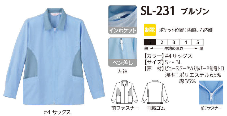 ���f�B�[�X��ƕ��E��ƒ��̃��~�b�g�iBlue-classic�jSL-231