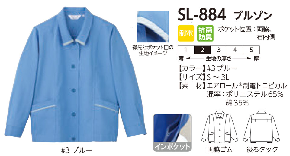 ���f�B�[�X��ƕ��E��ƒ��̃��~�b�g�iBlue-classic�jSL-884