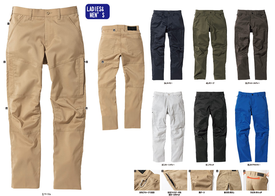 NAKATSUKA (中塚被服) 作業服(dimoシリーズ) D5320アーマードサマーパンツ NAKATSUKA (中塚被服) 作業服(dimoシリーズ) D5320アーマードサマーパンツ