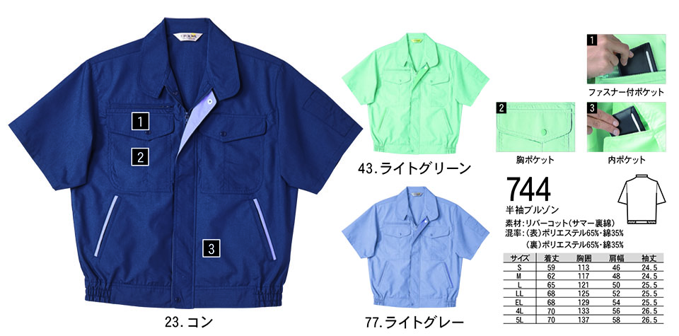 NAKATSUKA (���˔핞)�@�t�E�ėp��ƕ�(���[�N�E�F�A)�@744/�����u���]��