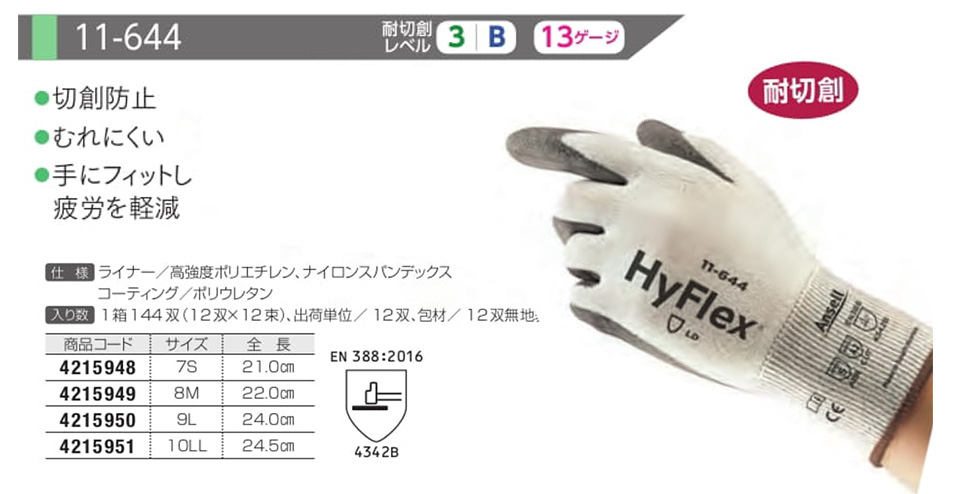 Simon シモン手袋・安全衛生保護具 10-耐切創手袋シリーズ/11-644 Simon シモン手袋・安全衛生保護具 10-耐切創手袋シリーズ/11-644