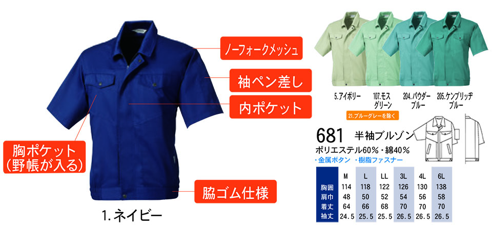 �y�K�a�z�@SOWA �t�E�č�ƕ�(���[�N�E�F�A) WORKING WEAR�@681/�����u���]��