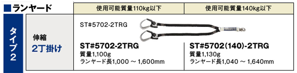 タニザワの墜落制止用器具 ランヤード タニザワの墜落制止用器具 ランヤード