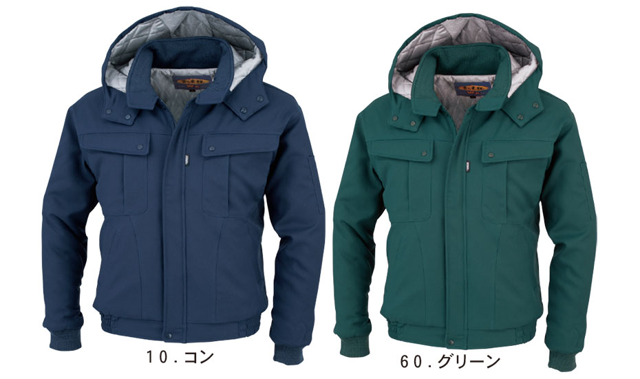 ユニフォーム&安全靴のジーベック 【XEBEC】 秋・冬用防寒作業服(ウインターウェア)防寒 105/防寒ブルゾン ユニフォーム&安全靴のジーベック 【XEBEC】 秋・冬用防寒作業服(ウインターウェア)防寒 105/防寒ブルゾン